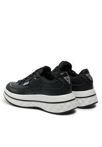 Guess Sneakersy Kyrki FLTKYR LEA12 Czarny. Kolor: czarny. Materiał: skóra