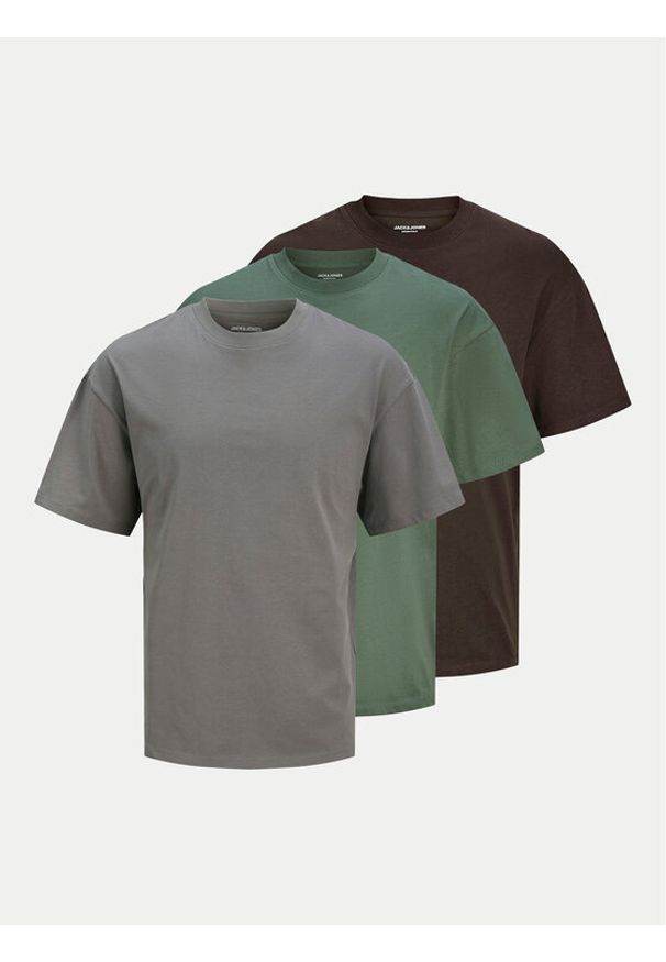 Jack & Jones Komplet t-shirtów Hugo 12284202 Kolorowy Loose Fit. Materiał: bawełna. Wzór: kolorowy