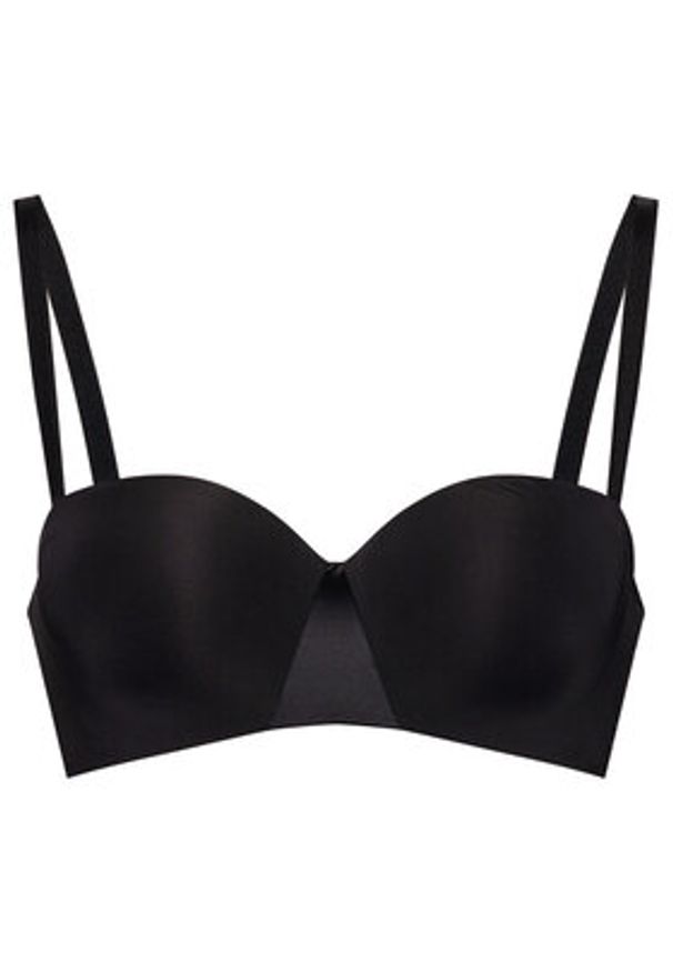 Chantelle Biustonosz bardotka Essential C15G50 Czarny. Kolor: czarny. Materiał: syntetyk