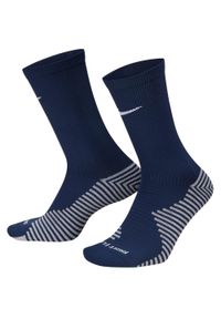 Nike - Skarpety Unisex Dla Dorosłych Strike Crew. Kolor: niebieski. Sport: turystyka piesza