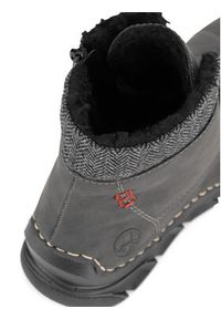 Rieker Trzewiki 55031-45 Szary. Kolor: szary. Materiał: materiał #4