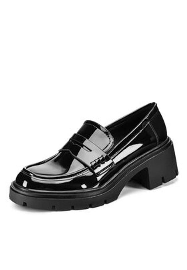 DeeZee Loafersy MIRIANA Czarny. Kolor: czarny. Materiał: materiał, syntetyk