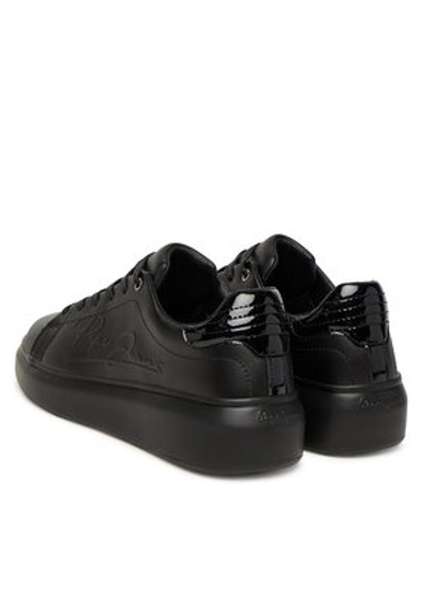 Pepe Jeans Sneakersy Yara Night W PLS000003 Czarny. Kolor: czarny. Materiał: skóra, syntetyk