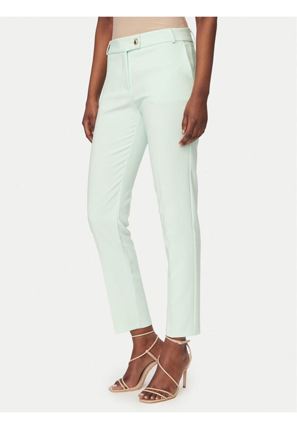 Rinascimento Spodnie materiałowe CFC0128638003 Zielony Slim Fit. Kolor: zielony. Materiał: syntetyk