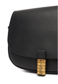Pinko - PINKO Torebka SADDLE CLASSIC Czarny. Kolor: czarny. Materiał: skórzane #3
