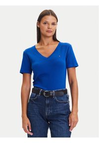 TOMMY HILFIGER - Tommy Hilfiger T-Shirt New Cody WW0WW40584 Niebieski Slim Fit. Kolor: niebieski. Materiał: bawełna #1