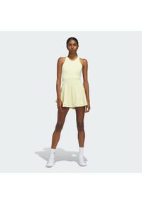 Adidas - Sukienka Tennis Climacool Y-Dress. Kolor: żółty. Technologia: ClimaCool (Adidas). Sport: tenis #1