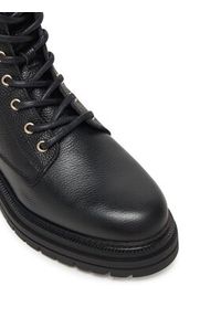 TOMMY HILFIGER - Tommy Hilfiger Trzewiki Th Plaque Pebble Lace Boot Warm FW0FW08767 Czarny. Kolor: czarny. Materiał: skóra #3