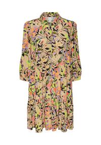 YAS Sukienka 26029225 Brązowy Regular Fit. Kolor: brązowy. Materiał: wiskoza #2