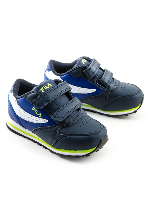 Buty do chodzenia dla dzieci Fila Orbit Velcro Infants. Kolor: niebieski. Sport: turystyka piesza