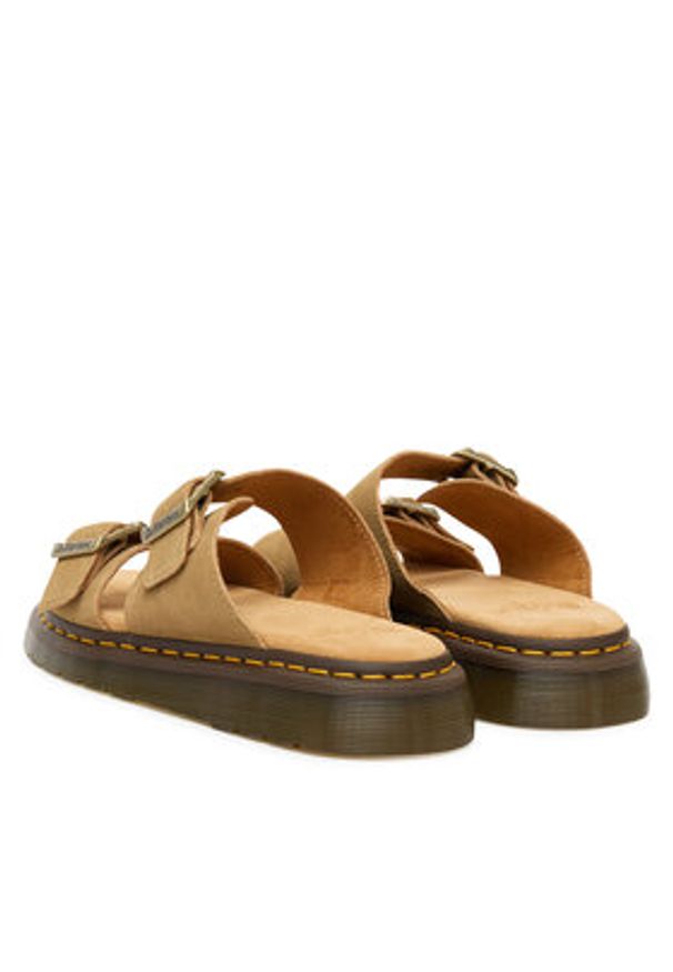 Dr. Martens Klapki Josef DM41083200 Brązowy. Kolor: brązowy. Materiał: zamsz, skóra
