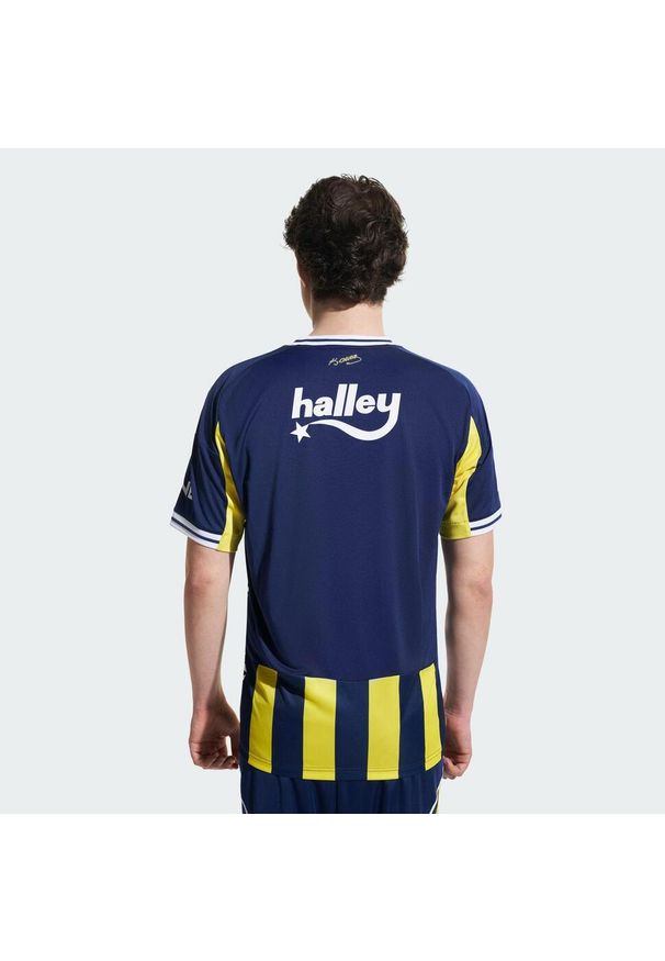 Adidas - Koszulka podstawowa Fenerbahce 2025/2026. Kolor: niebieski, wielokolorowy, żółty. Sport: piłka nożna
