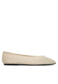 Calvin Klein Baleriny Square Ballerina Aop Mesh HW0HW02937 Écru. Kolor: kremowy. Materiał: materiał #1