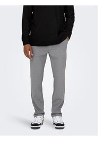 Only & Sons Chinosy 22026242 Szary Regular Fit. Kolor: szary. Materiał: syntetyk