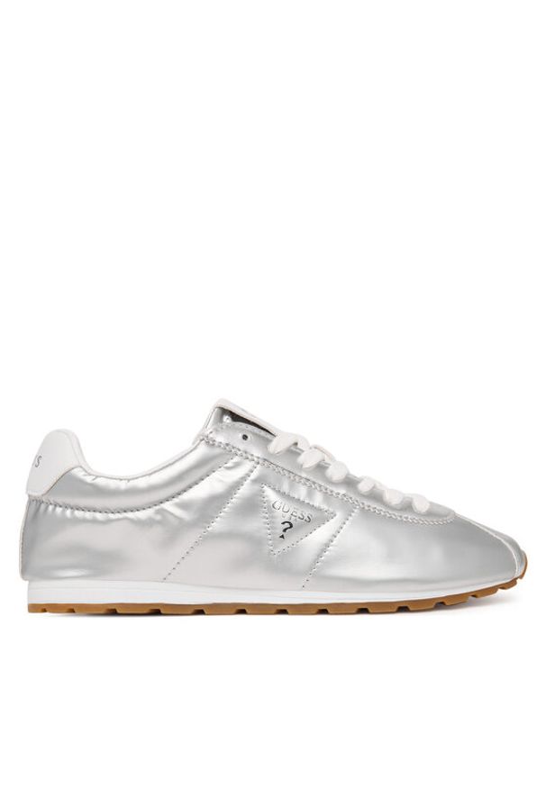 Guess Sneakersy FLPTH2 FAM12 Srebrny. Kolor: srebrny. Materiał: skóra