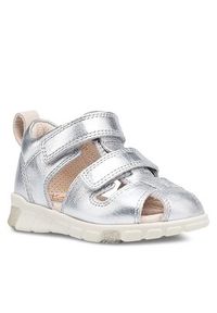 ecco - ECCO Sandały MINI STRIDE SANDAL 76113101682 Srebrny. Kolor: srebrny. Materiał: skóra #5