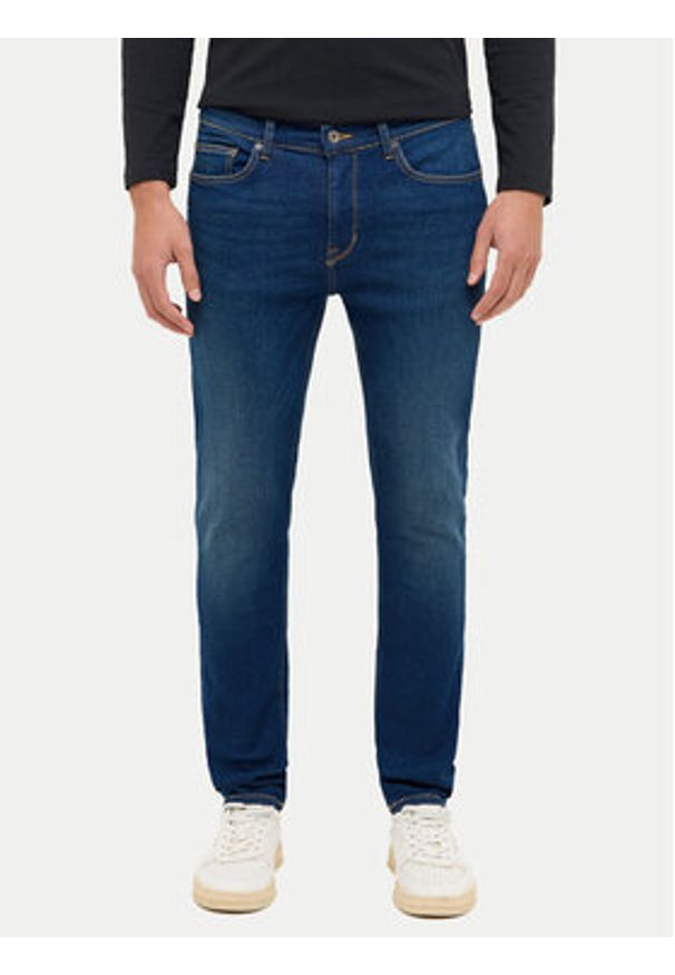 Mustang Jeansy Frisco 1016793 Granatowy Skinny Fit. Kolor: niebieski
