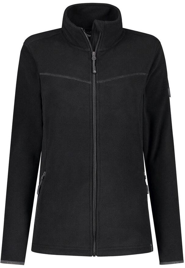 GLOMEX - Damska bluza z kapturem Kjelvik Polar Danique czarna rozmiar 50. Typ kołnierza: kaptur. Kolor: czarny. Materiał: polar