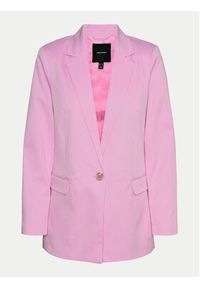 Vero Moda Marynarka Nila 10320915 Różowy Slim Fit. Kolor: różowy. Materiał: syntetyk