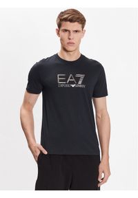 EA7 Emporio Armani T-Shirt 3RPT71 PJM9Z 1578 Granatowy Regular Fit. Kolor: niebieski. Materiał: bawełna