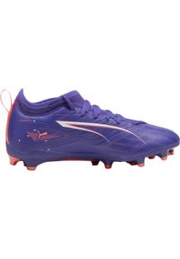 Buty piłkarskie dziecięce Puma Ultra 5 Match FG/AG. Kolor: fioletowy. Sport: piłka nożna