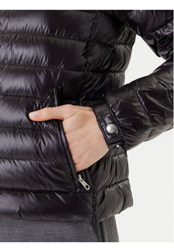 TOMMY HILFIGER - Tommy Hilfiger Kurtka puchowa WW0WW46788 Czarny Regular Fit. Kolor: czarny. Materiał: syntetyk