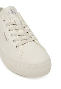 Calvin Klein Sneakersy Vulc Flatf Lace Up Lth YW0YW01932 Biały. Kolor: biały. Materiał: skóra #5