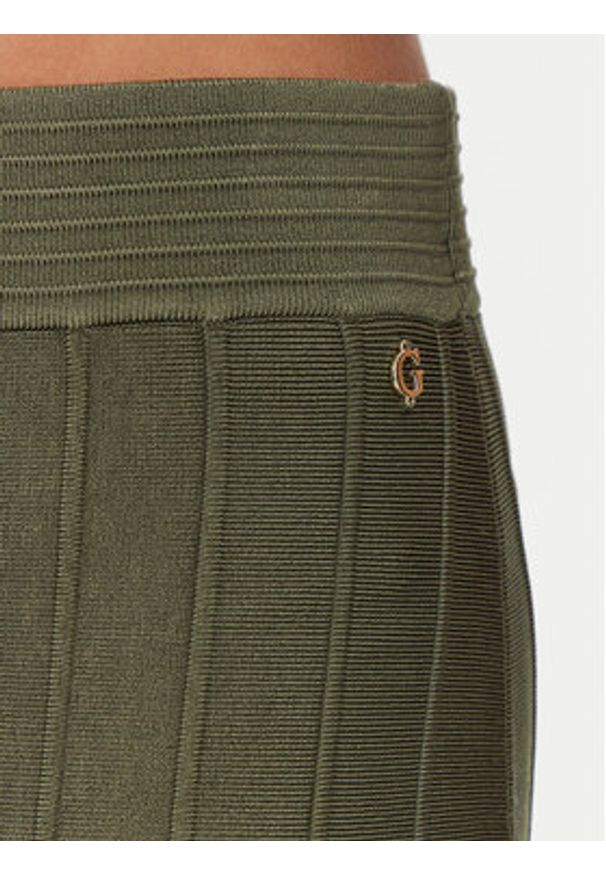 Guess Spódnica mini W5GD0U Z2XY0 Zielony Regular Fit. Kolor: zielony. Materiał: wiskoza