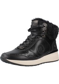 Carmela - Buty CARMELA 162654C Czarny. Kolor: czarny. Materiał: skóra, tkanina. Styl: sportowy #1