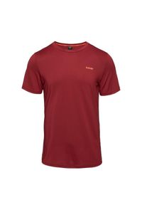 Hi-tec - T-shirt Męski Jeden Kolor Hadi. Kolor: czerwony