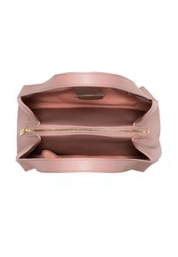 Ochnik - Różowa torebka damska trzykomorowa. Kolor: różowy. Materiał: skórzane. Rodzaj torebki: na ramię #5