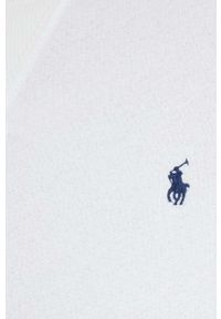 Polo Ralph Lauren bluza damska kolor biały gładka. Typ kołnierza: polo. Kolor: biały. Wzór: gładki #5