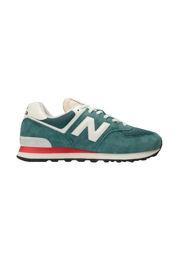 Buty Mężczyzna New Balance 574 New Spruce/ Sea Salt zielony. Kolor: zielony. Materiał: tkanina, skóra. Szerokość cholewki: normalna. Model: New Balance 574. Sport: turystyka piesza