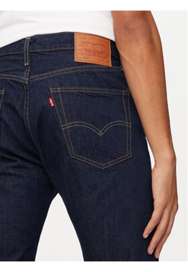 Levi's® Jeansy 501® 00501-0101 Granatowy Original Fit. Kolor: niebieski