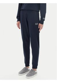 EA7 Emporio Armani Dres 7W000117 AF13135 UB102 Granatowy Regular Fit. Kolor: niebieski. Materiał: bawełna #6