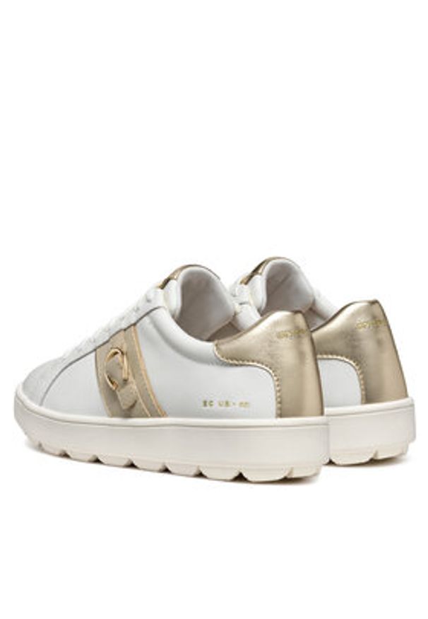 Geox Sneakersy D Spherica ECUB-1 D46WEA 00085 C1ZH6 Biały. Kolor: biały. Materiał: skóra