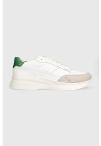 Filling Pieces sneakersy skórzane Jet Runner kolor biały 17127361901. Nosek buta: okrągły. Zapięcie: sznurówki. Kolor: biały. Materiał: skóra #1