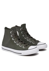 Converse Trampki Chuck Taylor All Star Faux Leather Hi A09481C 371 Zielony. Kolor: zielony. Materiał: materiał