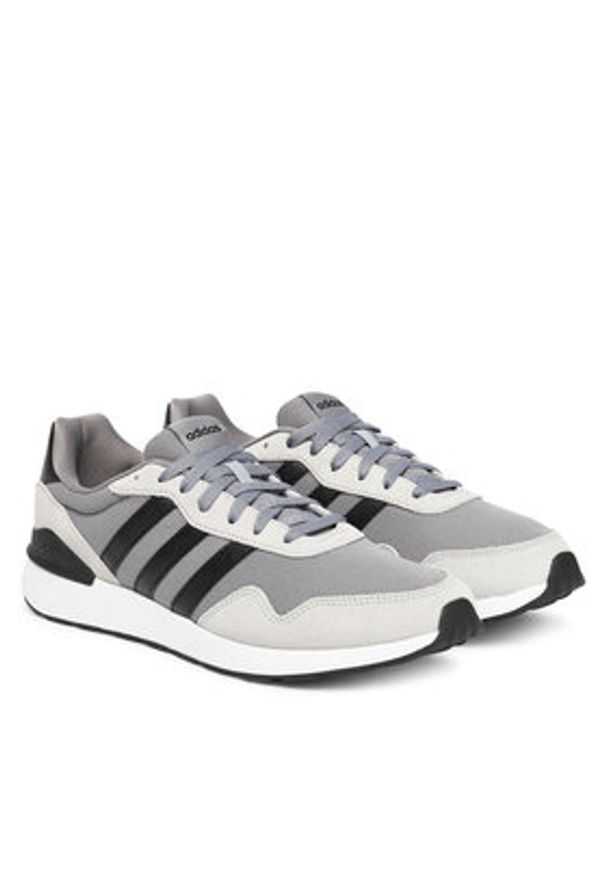 Adidas - adidas Sneakersy Run 60s 4.0 JR6624 Szary. Kolor: szary. Materiał: materiał. Sport: bieganie