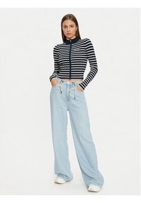 Tommy Jeans Sweter DW0DW19835 Granatowy Slim Fit. Kolor: niebieski. Materiał: syntetyk #2