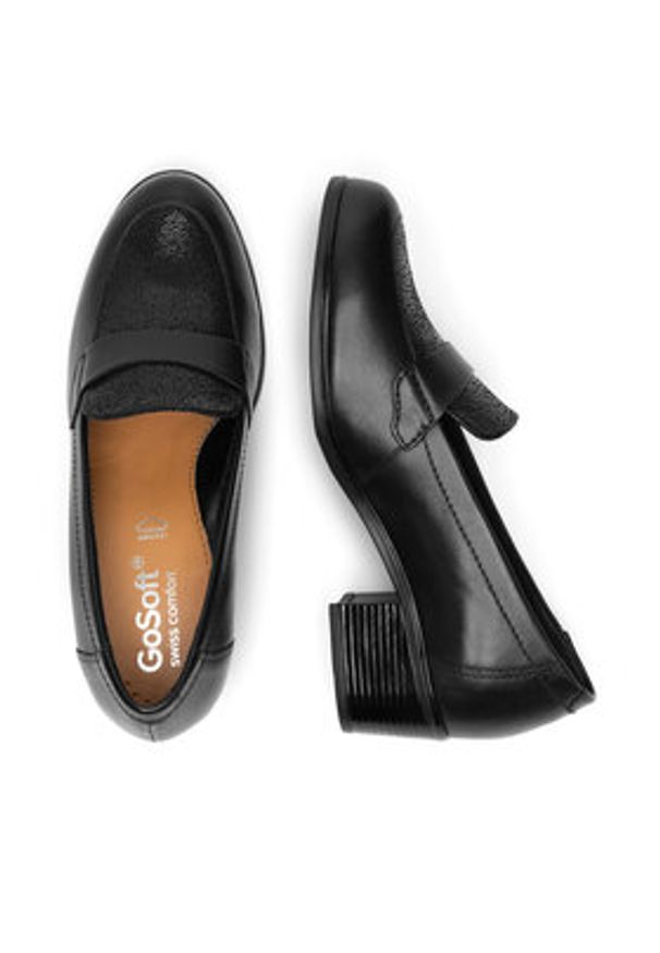 Go Soft Czółenka EST-GUSTA-28 Czarny. Kolor: czarny. Materiał: skóra