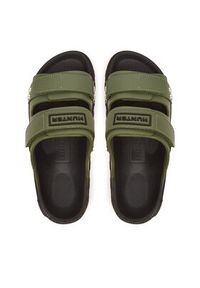 Hunter Klapki HFRU0004251 Zielony. Kolor: zielony #6