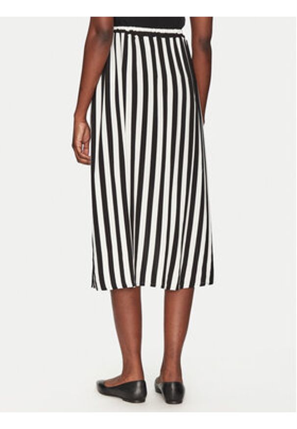 YAS Spódnica midi Savanna 26028279 Czarny Regular Fit. Kolor: czarny. Materiał: wiskoza