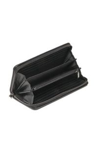 Calvin Klein Duży Portfel Damski Re-Lock Quilt Z/A Wallet Lg K60K609912 Czarny. Kolor: czarny. Materiał: skóra
