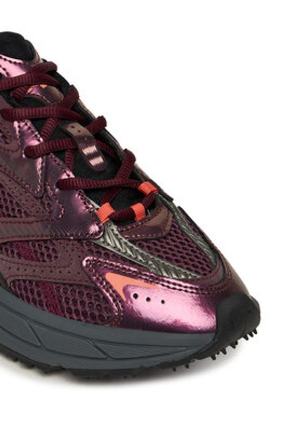 Lacoste Sneakersy L003 Neo Shot 7-50SFA0121 Bordowy. Kolor: czerwony. Materiał: skóra