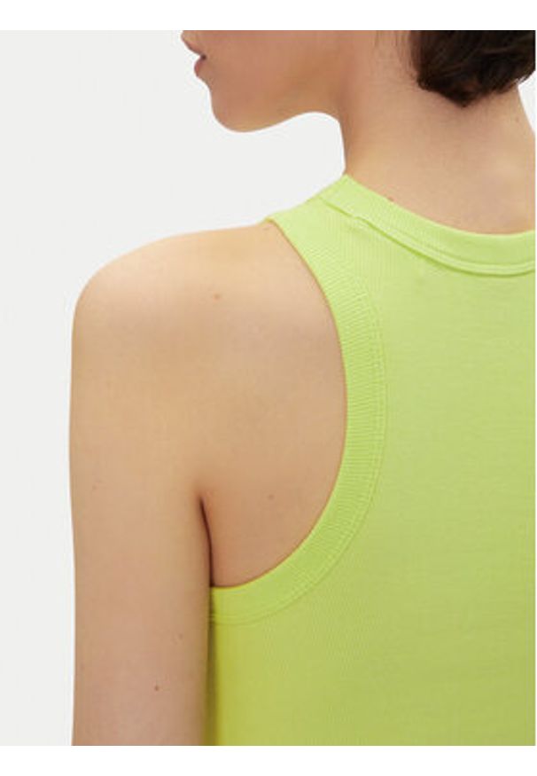Hugo - HUGO Top Baby Tank_B 50511450 Zielony Slim Fit. Kolor: zielony. Materiał: bawełna
