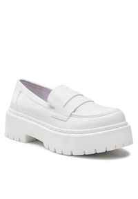 DeeZee Loafersy H13123D-3 Biały. Kolor: biały. Materiał: skóra #1