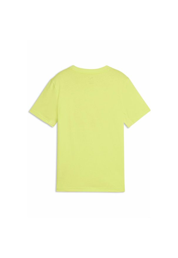 Puma - Młodzieżowa koszulka Active Sports z grafiką PUMA Lemon Sherbert Yellow. Kolor: żółty. Materiał: guma. Wzór: nadruk