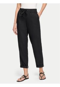 Olsen Spodnie materiałowe 14002162 Czarny Regular Fit. Kolor: czarny. Materiał: len #1