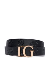 Guess Pasek Damski BW7861 P3430 Bordowy. Kolor: czerwony. Materiał: skóra